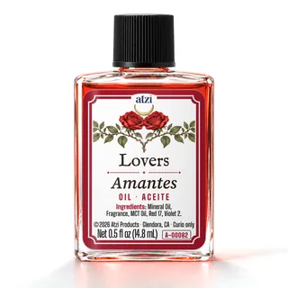 Aceite espiritual Amantes, frasco de ½ onza líquida