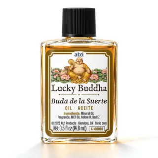 Lucky Buddha spiritual oil, ½ fl oz bottle
