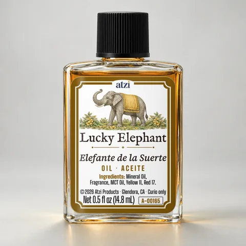 Lucky Elephant spiritual oil, ½ fl oz bottle