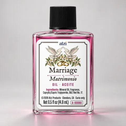 Aceite espiritual Matrimonio, frasco de ½ onza líquida