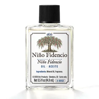 Aceite espiritual Niño Fidencio, frasco de ½ onza líquida