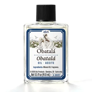 Aceite espiritual Obatalá, frasco de ½ onza líquida