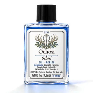 Aceite espiritual Ochosi, frasco de ½ onza líquida