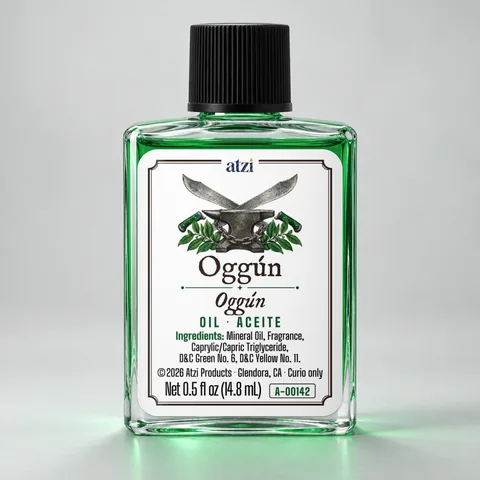 Oggún spiritual oil, ½ fl oz bottle