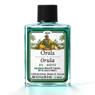Aceite espiritual Orula, frasco de ½ onza líquida