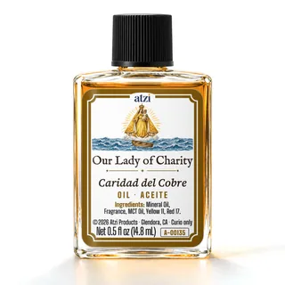 Our Lady of Charity spiritual oil, ½ fl oz bottle