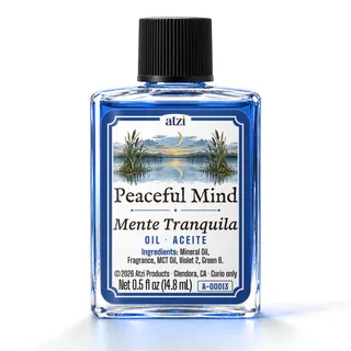 Aceite espiritual Mente Tranquila, frasco de ½ onza líquida
