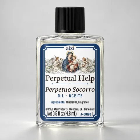 Perpetual Help spiritual oil, ½ fl oz bottle