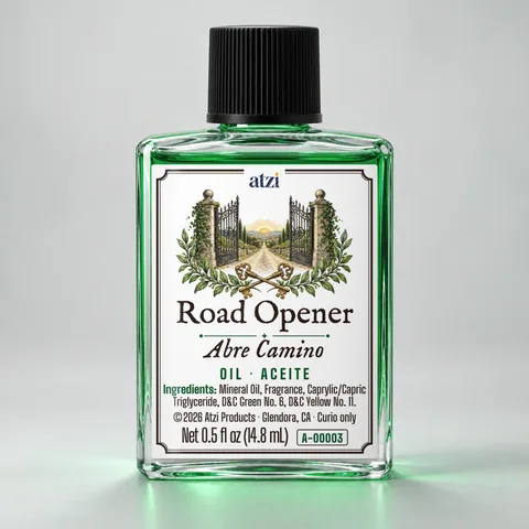 Road Opener spiritual oil, ½ fl oz bottle