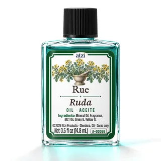 Aceite espiritual Ruda, frasco de ½ onza líquida