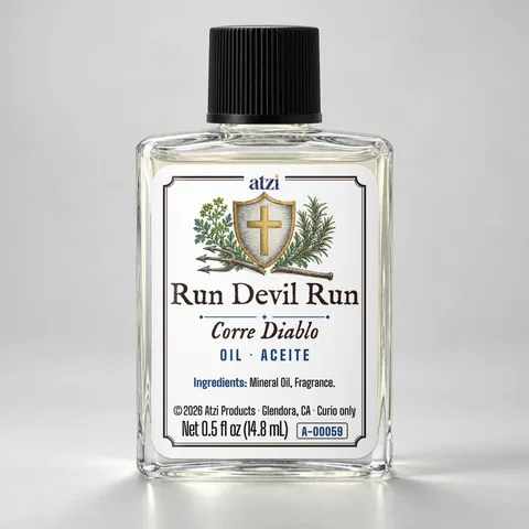 Run Devil Run spiritual oil, ½ fl oz bottle