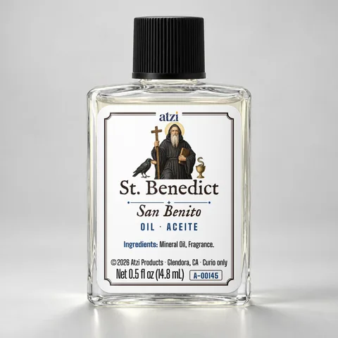 St. Benedict spiritual oil, ½ fl oz bottle