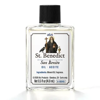 St. Benedict spiritual oil, ½ fl oz bottle