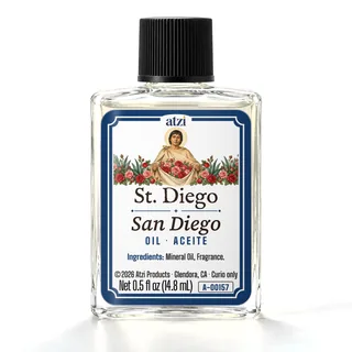 Aceite espiritual San Diego, frasco de ½ onza líquida