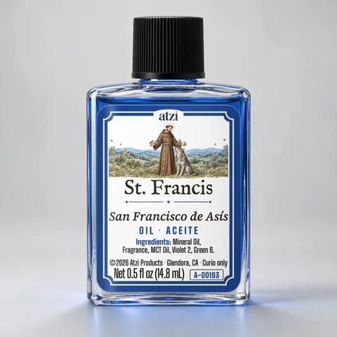 St. Francis spiritual oil, ½ fl oz bottle