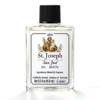 Aceite espiritual San José, frasco de ½ onza líquida