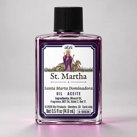 St. Martha spiritual oil, ½ fl oz bottle