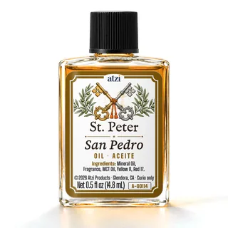 Aceite espiritual San Pedro, frasco de ½ onza líquida