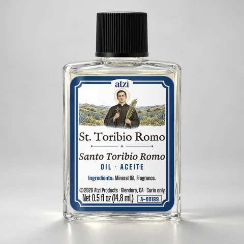St. Toribio Romo spiritual oil, ½ fl oz bottle