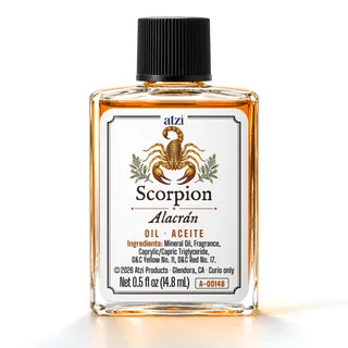 Aceite espiritual Alacrán, frasco de ½ onza líquida