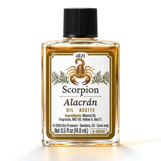 Aceite espiritual Alacrán, frasco de ½ onza líquida
