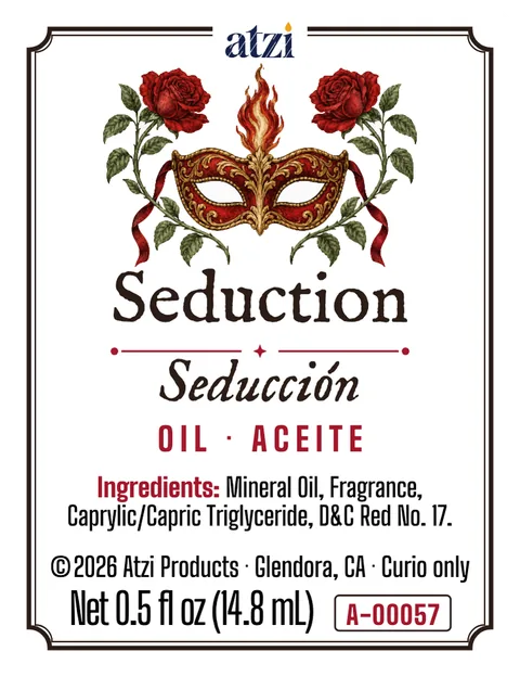 Front label of Seduction spiritual oil