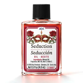 Aceite espiritual Seducción, frasco de ½ onza líquida