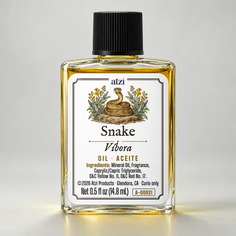 Aceite espiritual Víbora, frasco de ½ onza líquida