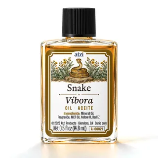 Aceite espiritual Víbora, frasco de ½ onza líquida