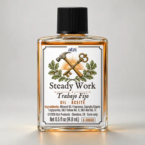 Steady Work spiritual oil, ½ fl oz bottle