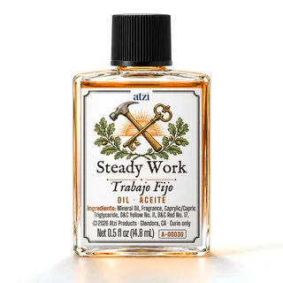 Steady Work spiritual oil, ½ fl oz bottle
