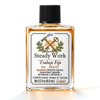 Steady Work spiritual oil, ½ fl oz bottle