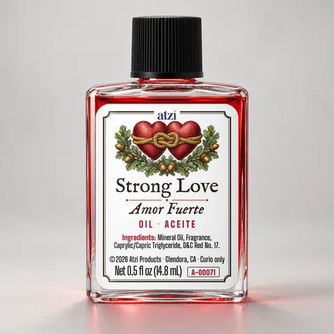 Strong Love spiritual oil, ½ fl oz bottle