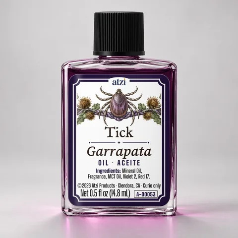 Aceite espiritual Garrapata, frasco de ½ onza líquida