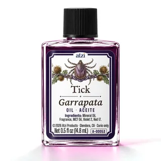 Aceite espiritual Garrapata, frasco de ½ onza líquida