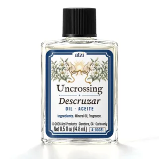 Aceite espiritual Descruzar, frasco de ½ onza líquida
