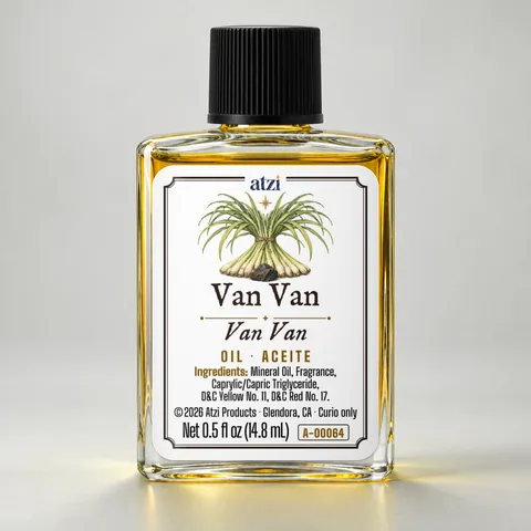 Aceite espiritual Van Van, frasco de ½ onza líquida