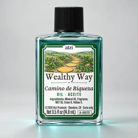 Wealthy Way spiritual oil, ½ fl oz bottle