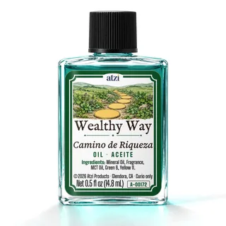 Wealthy Way spiritual oil, ½ fl oz bottle