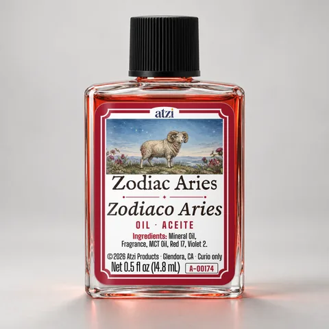 Zodiac Aries spiritual oil, ½ fl oz bottle