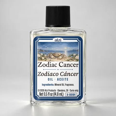 Zodiac Cancer spiritual oil, ½ fl oz bottle