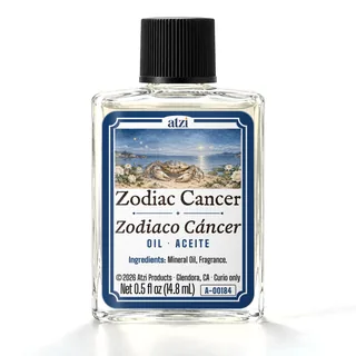 Zodiac Cancer spiritual oil, ½ fl oz bottle