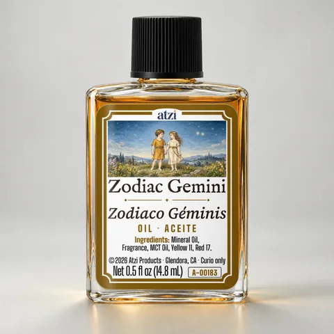 Zodiac Gemini spiritual oil, ½ fl oz bottle