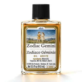 Zodiac Gemini spiritual oil, ½ fl oz bottle
