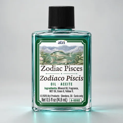 Zodiac Pisces spiritual oil, ½ fl oz bottle