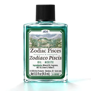 Zodiac Pisces spiritual oil, ½ fl oz bottle