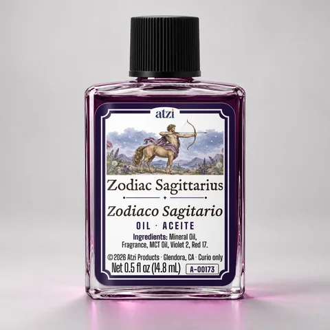 Zodiac Sagittarius spiritual oil, ½ fl oz bottle