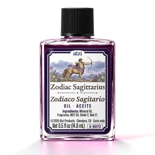 Zodiac Sagittarius spiritual oil, ½ fl oz bottle