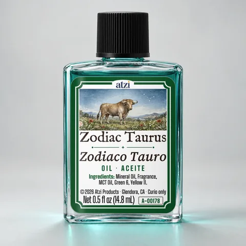 Zodiac Taurus spiritual oil, ½ fl oz bottle